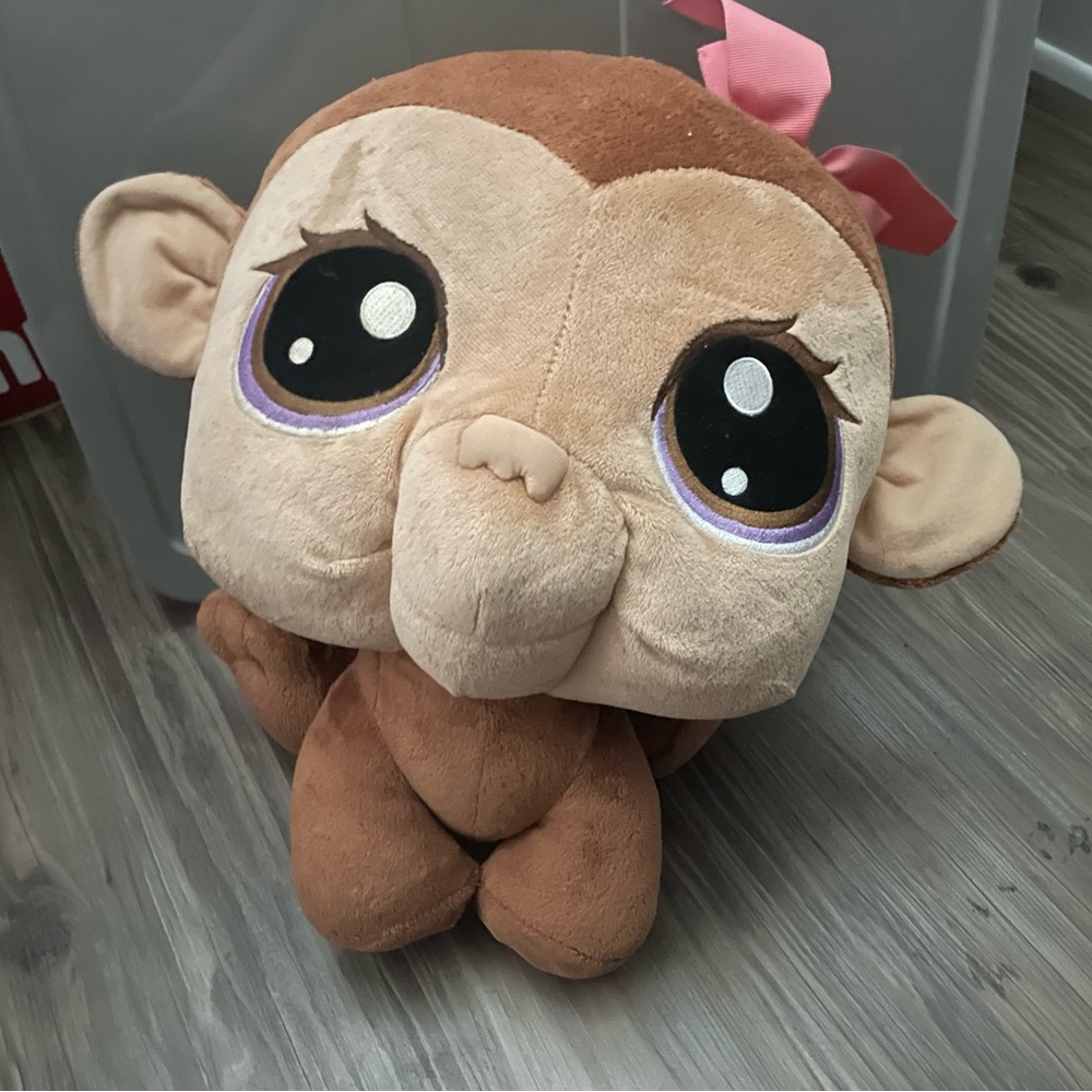Adorable LPS monkey plush